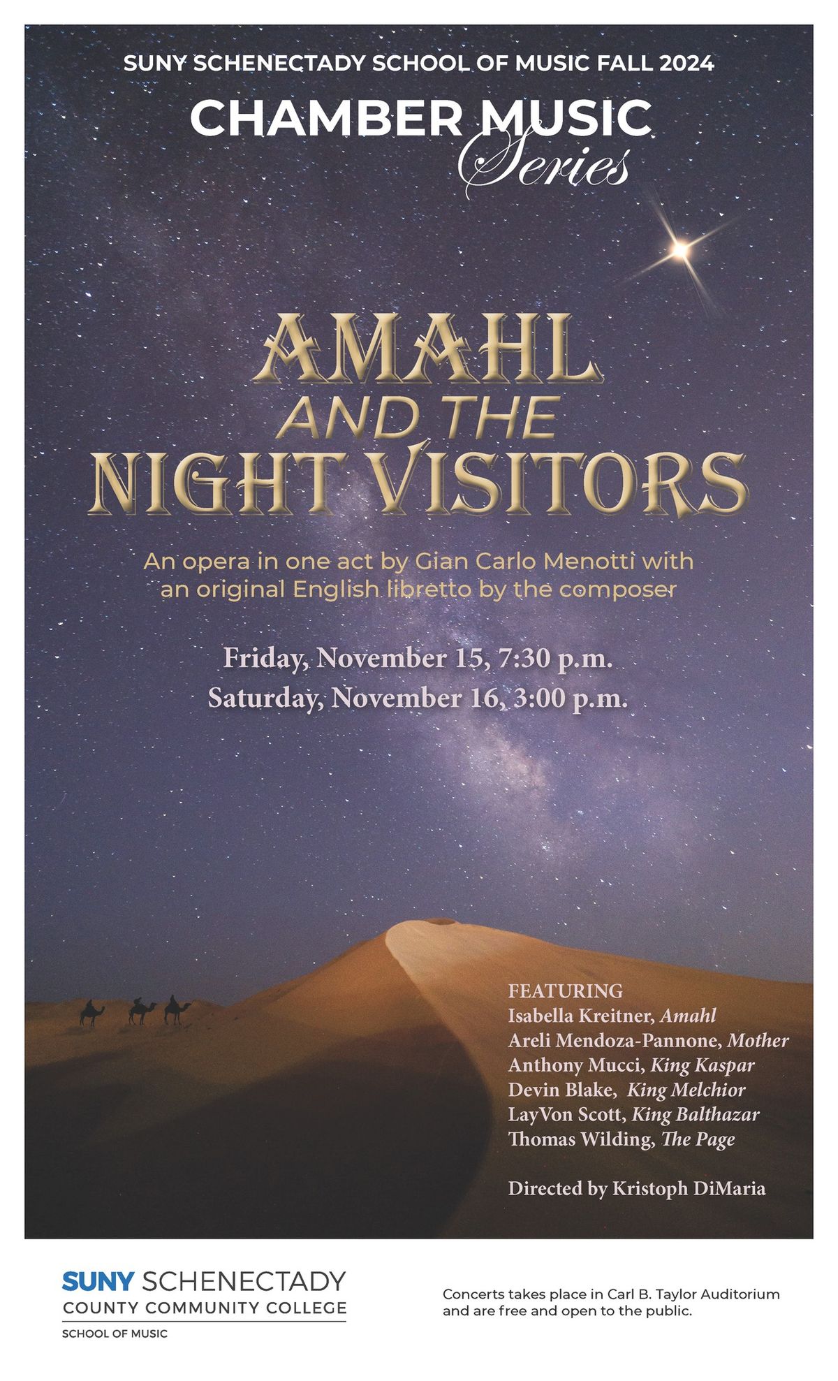 Chamber Music Series: Amahl and the Night Visitors