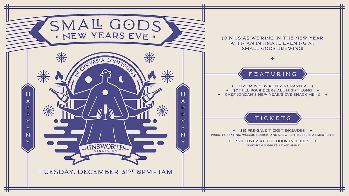 Small Gods New Year's Eve with Peter McMaster