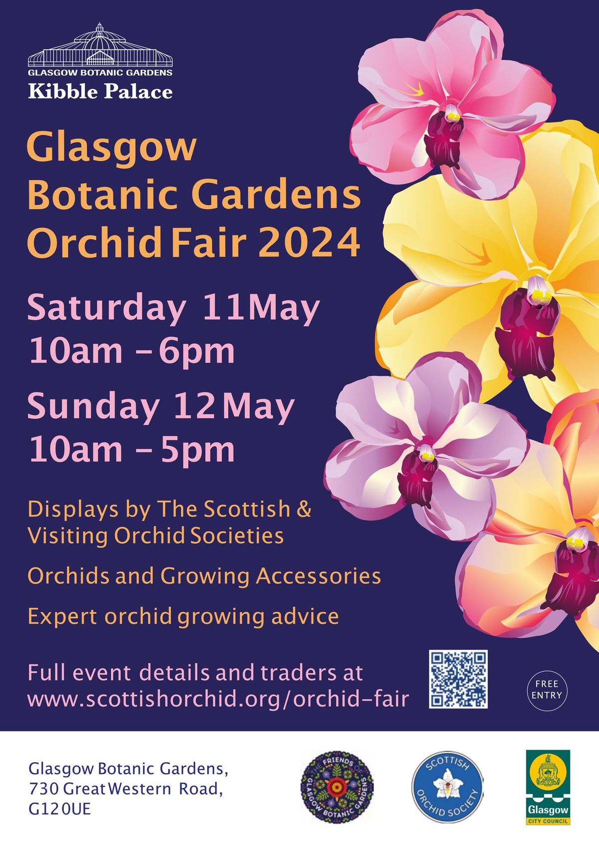Glasgow Botanic Gardens Orchid Fair 2024