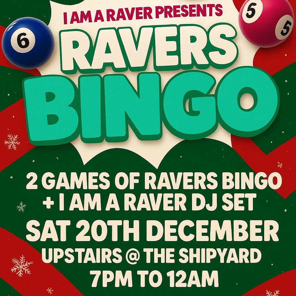 I AM A RAVER X-Mas RAVERS BINGO