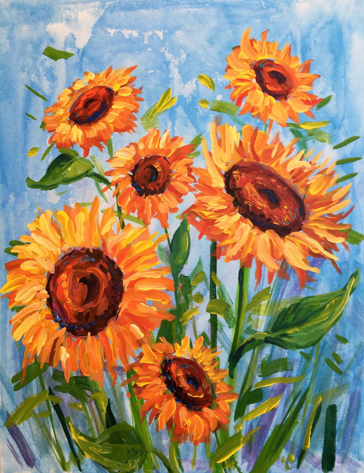 Paint Night! Sunflowers!