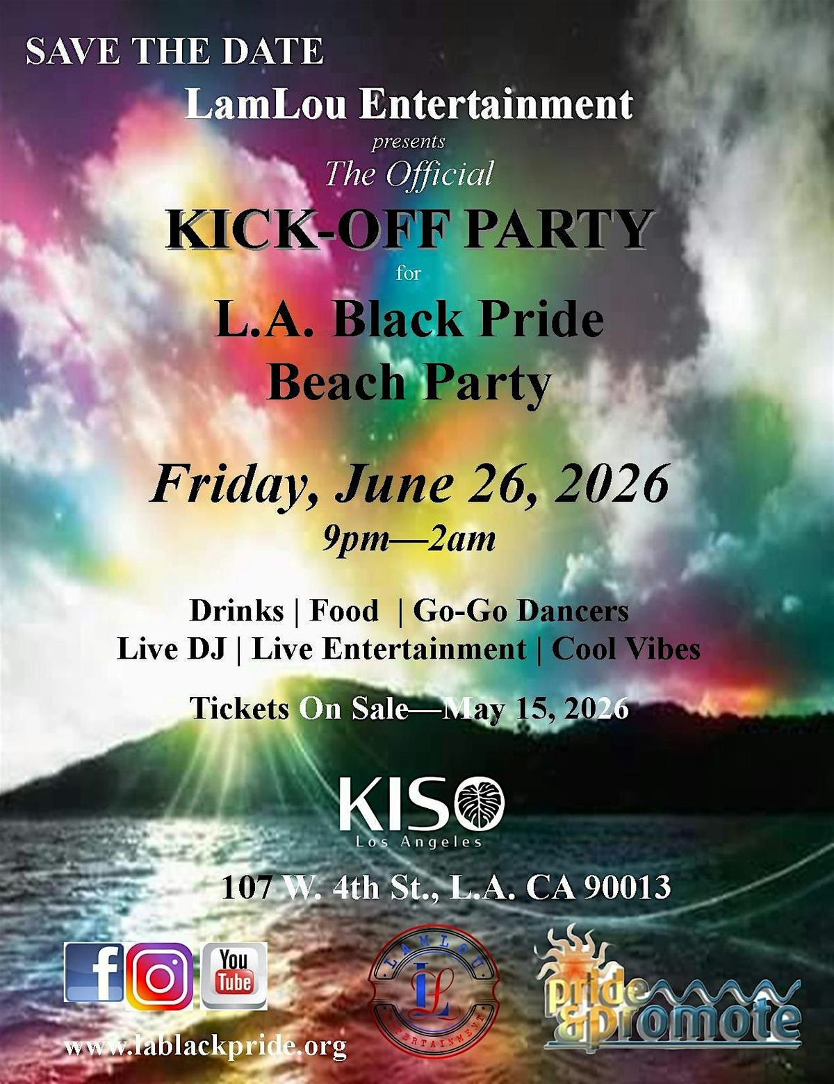 Kick-Off Party - L.A. Black Pride\/Beach Party
