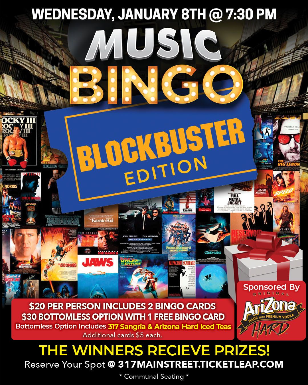 Blockbuster Music Bingo