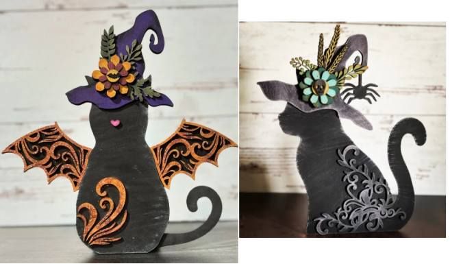 Workshop - Layered Wood Art ~ Oct 20, 2024 \u25cf Black Cat