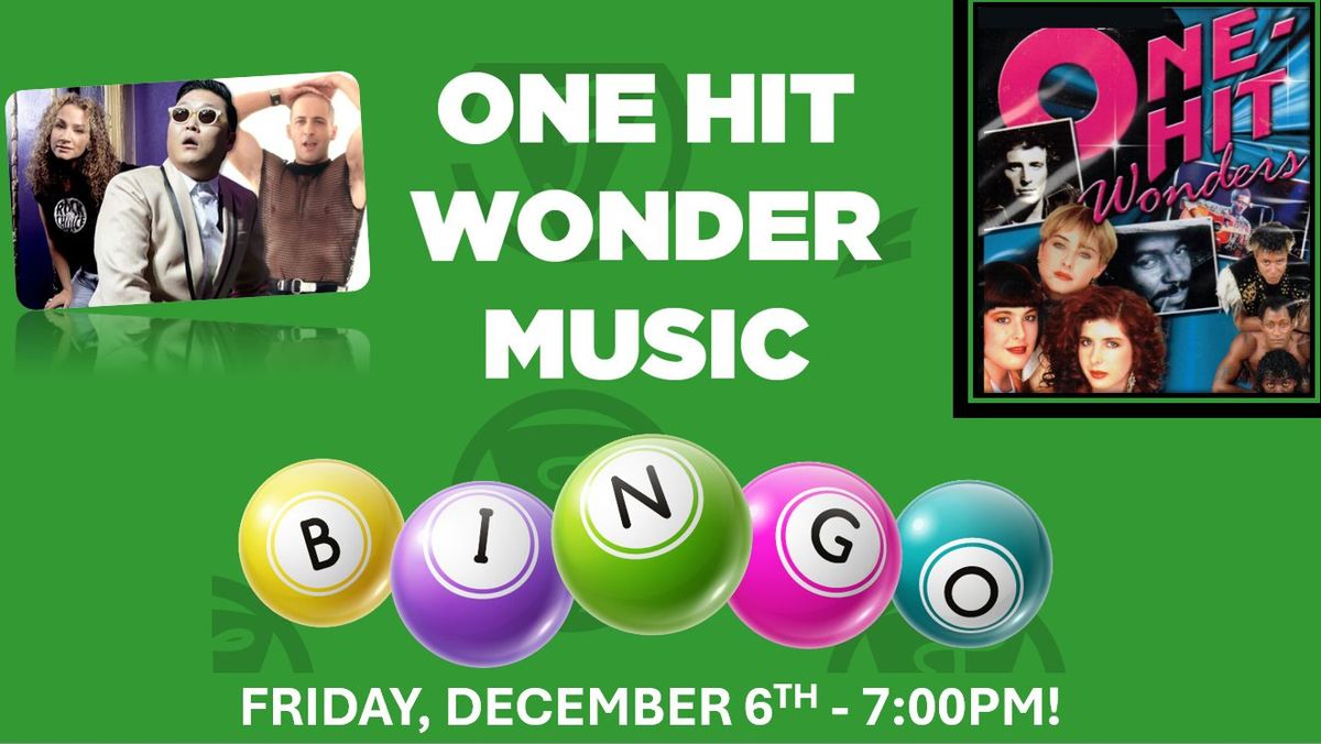 One Hit Wonder Music Bingo! 