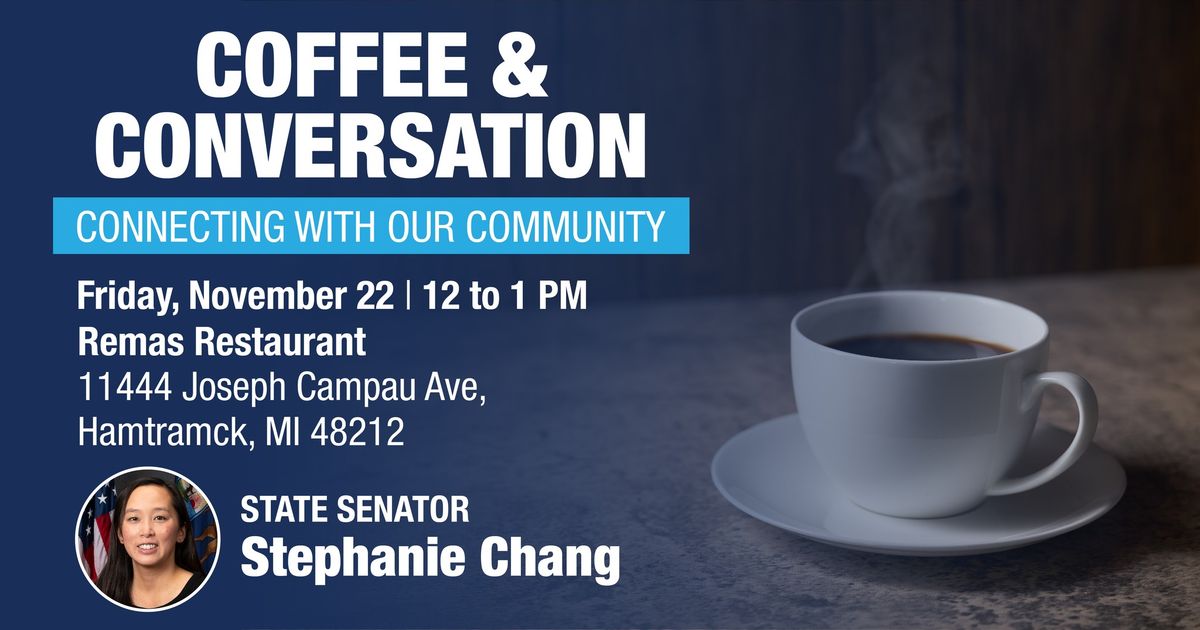 Coffee & Conversation with Senator Chang