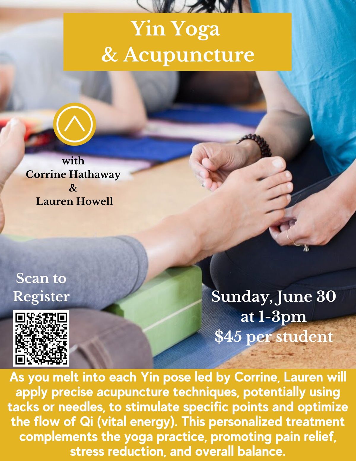 Yin Yoga & Acupuncture: A Journey to Deep Restoration