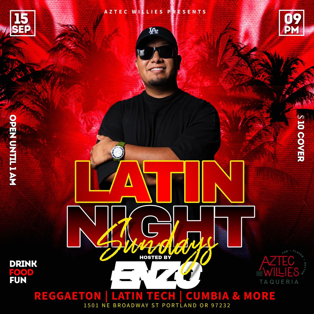 Latin Night - Sunday Nights at Aztec Willie's