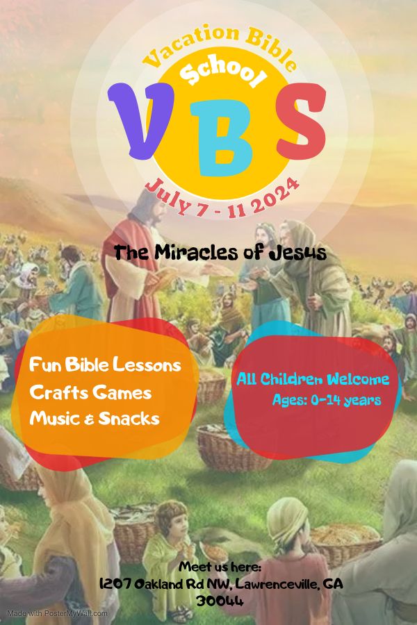 Vacation Bible School - The Miracles of Jesus