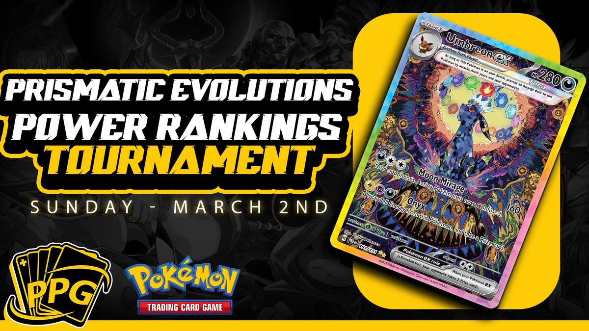 Prismatic Evolutions Power Rankings Tournament