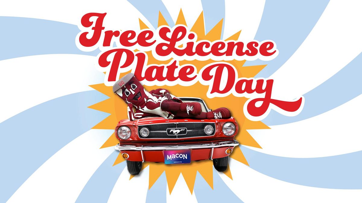Free License Plate Day
