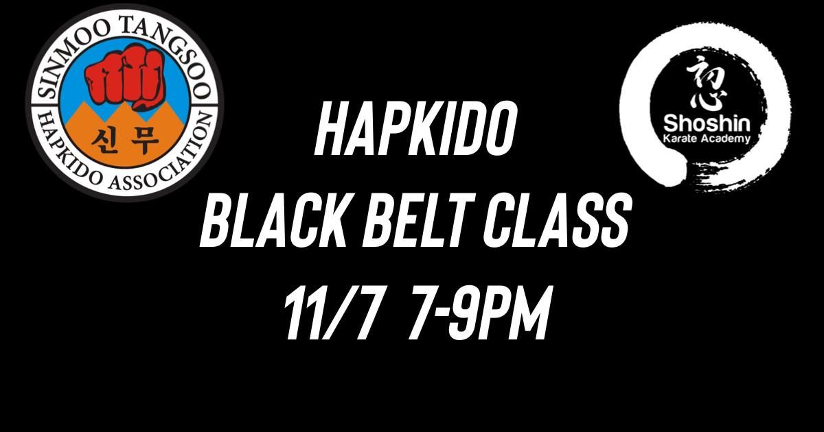 Hapkido Black Belt Class