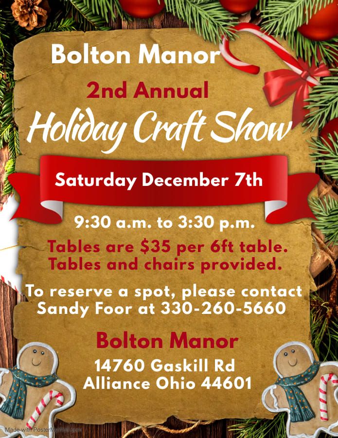 Bolton Manor Holiday Craft Show 