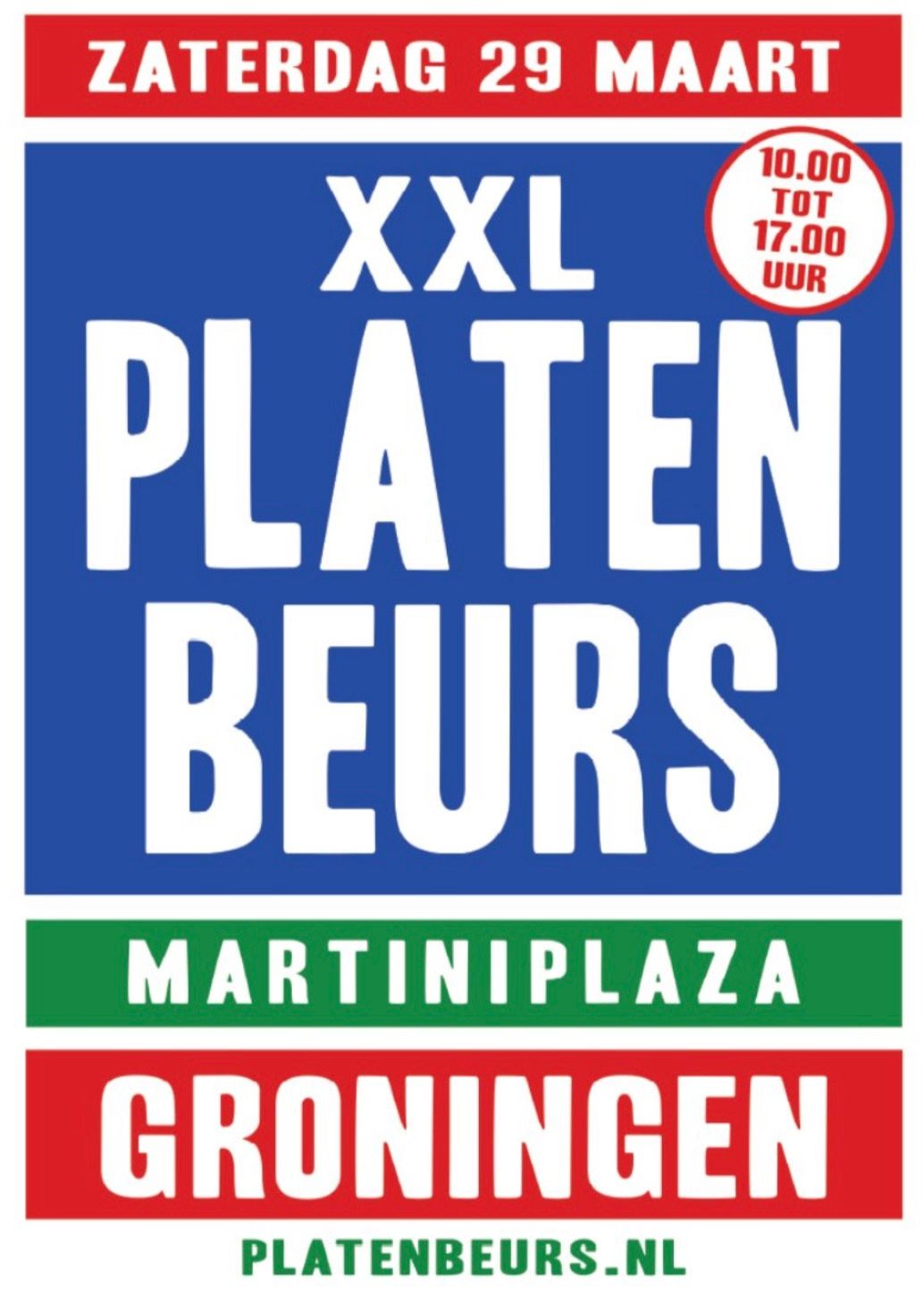 XXL Platenbeurs Groningen - Martiniplaza zaterdag 29 maart 