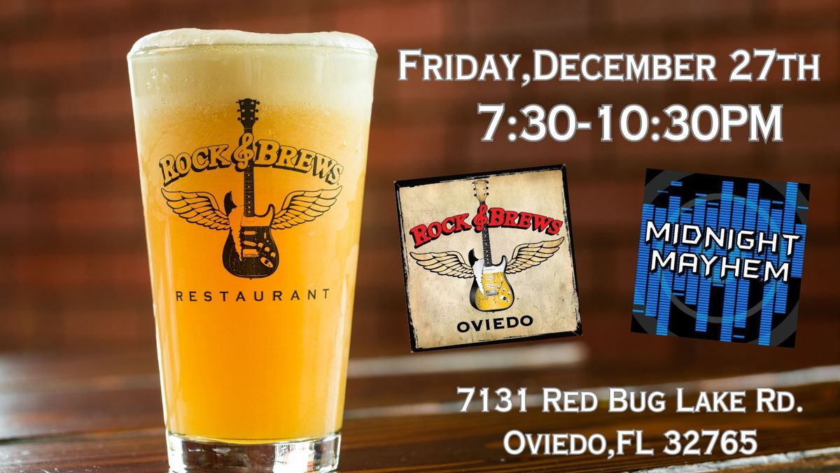 Join us at Rock & Brews Oviedo for a night of dining and live music!