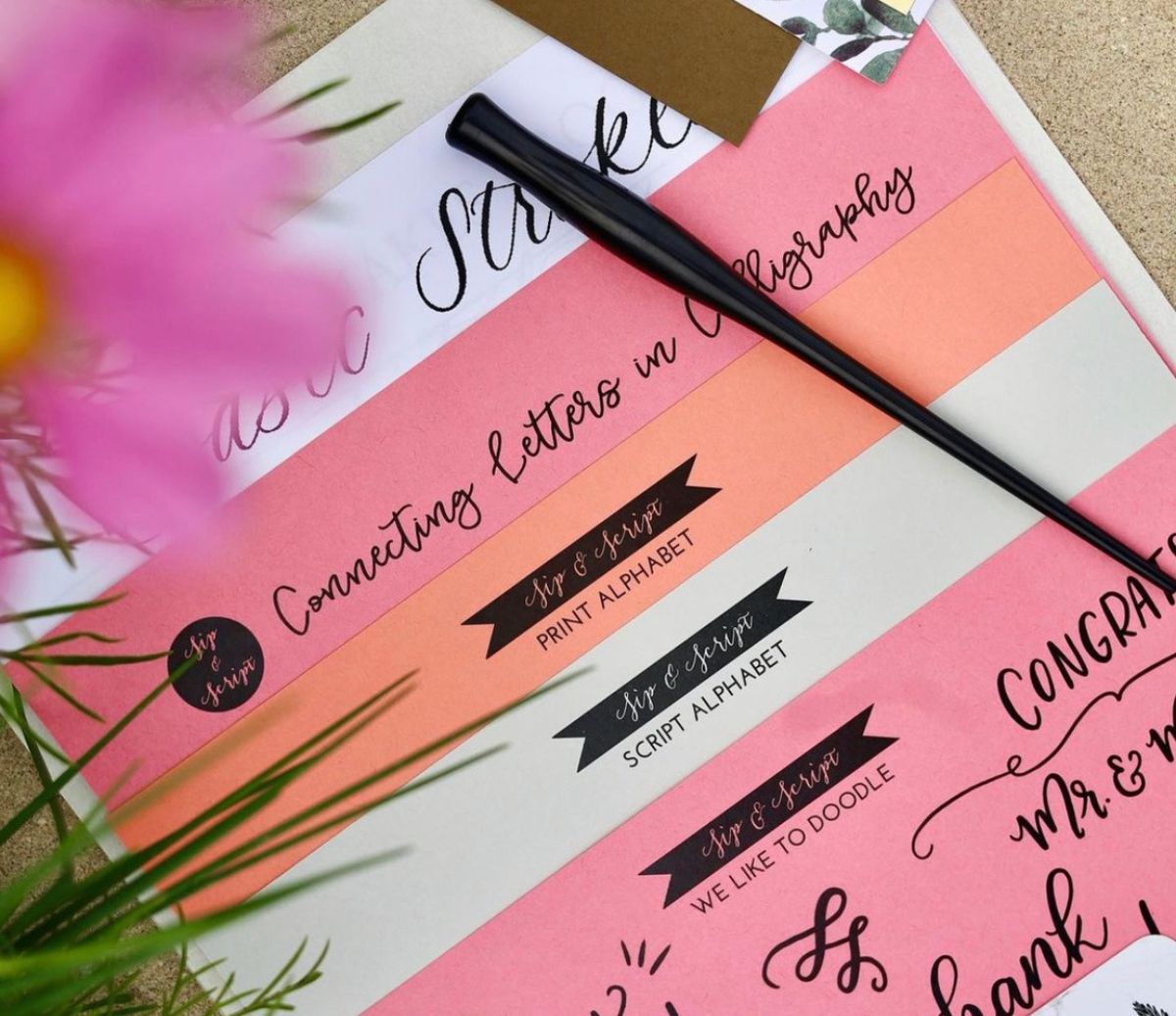 Intro To Modern Calligraphy for Beginners at Pipe Dream Brewing!
