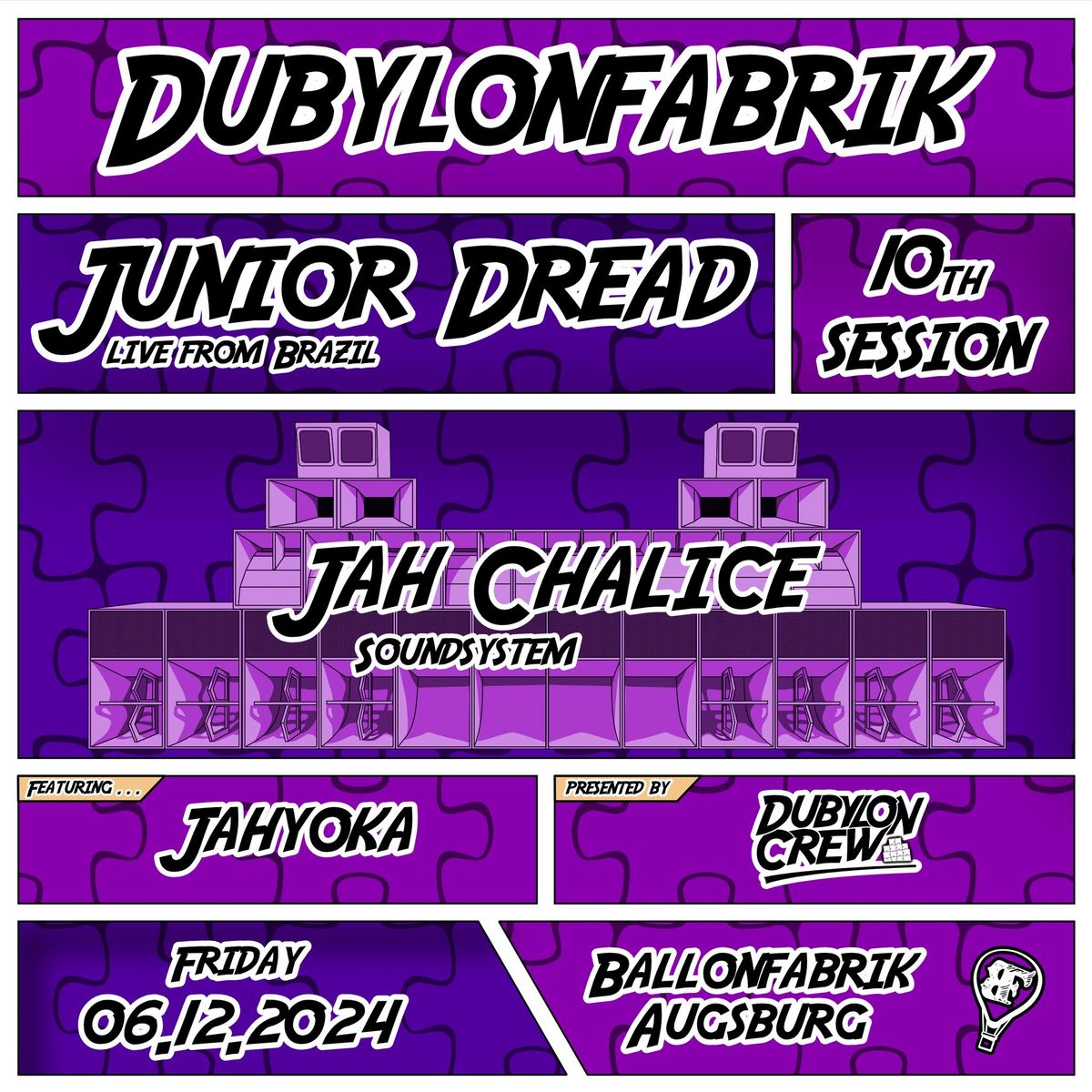 DUBYLONFABRIK VOL. 10: Junior Dread | Jah Chalice Soundsystem | Jahyoka