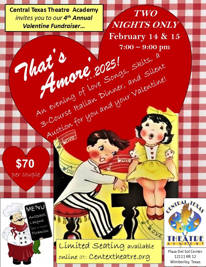 'That's Amore' Dinner Theatre Valentine's Fundraiser