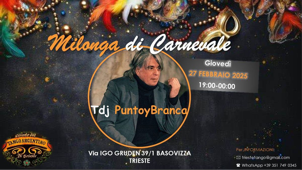 Milonga di Carnevale - tdj PuntoyBranca