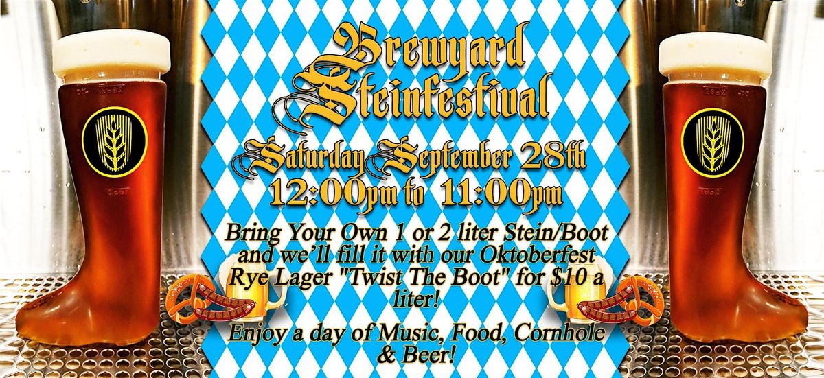 Brewyards 8th Annual BYOB Stein and Boot Oktoberfest