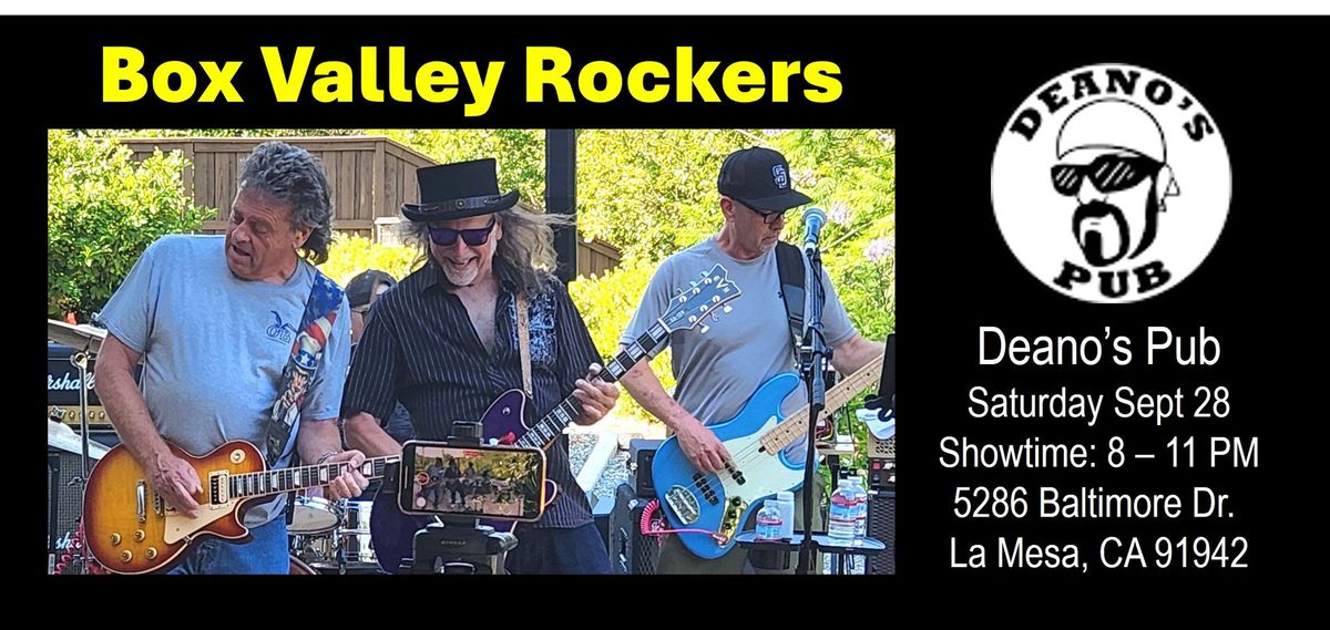 Deano's Live Music - Box Valley Rockers