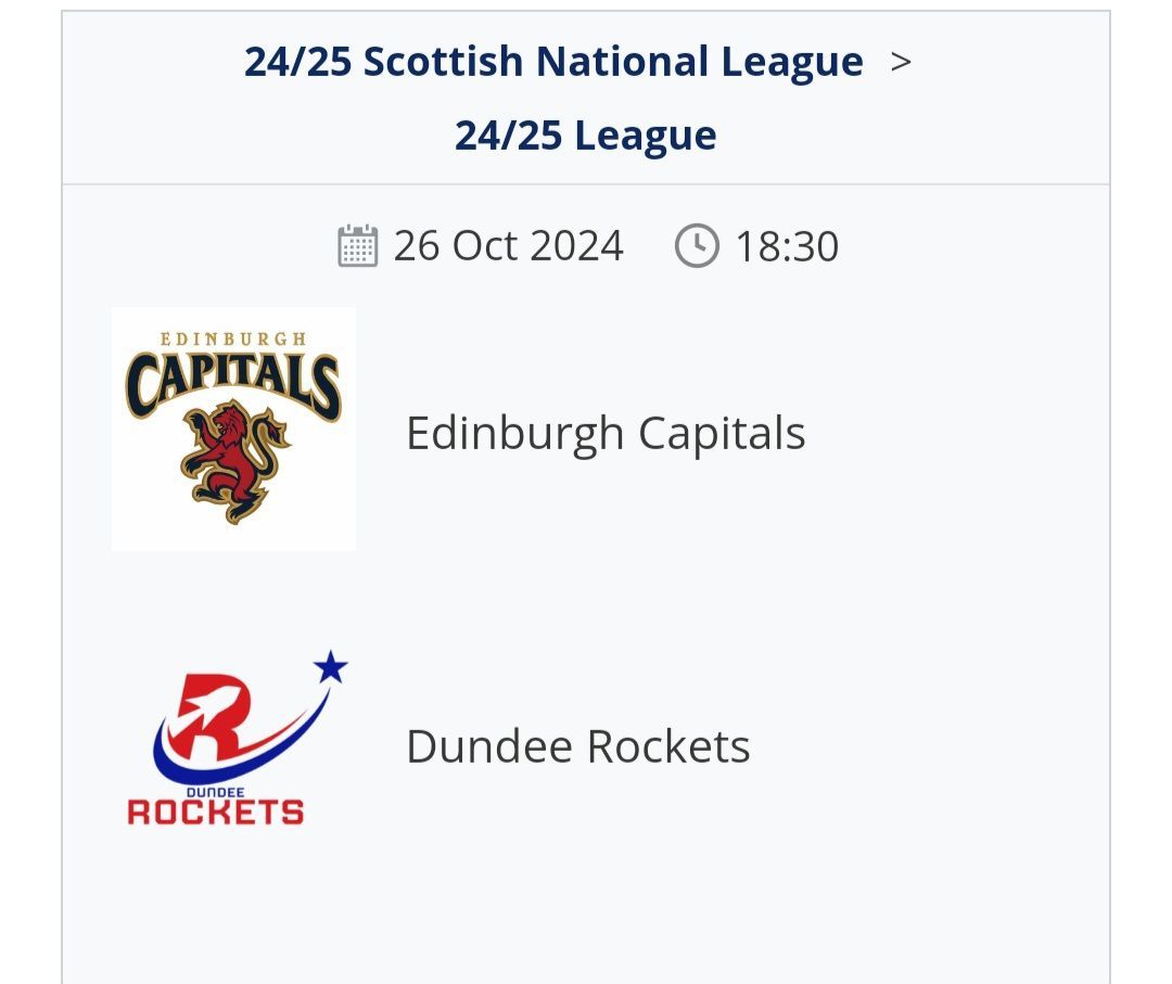 Edinburgh Capitals Ice Hockey