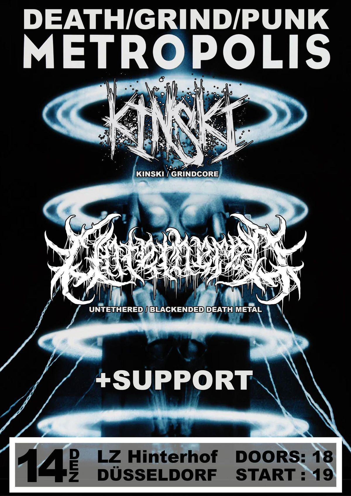 Konzert: Kinski, Untethered + Support