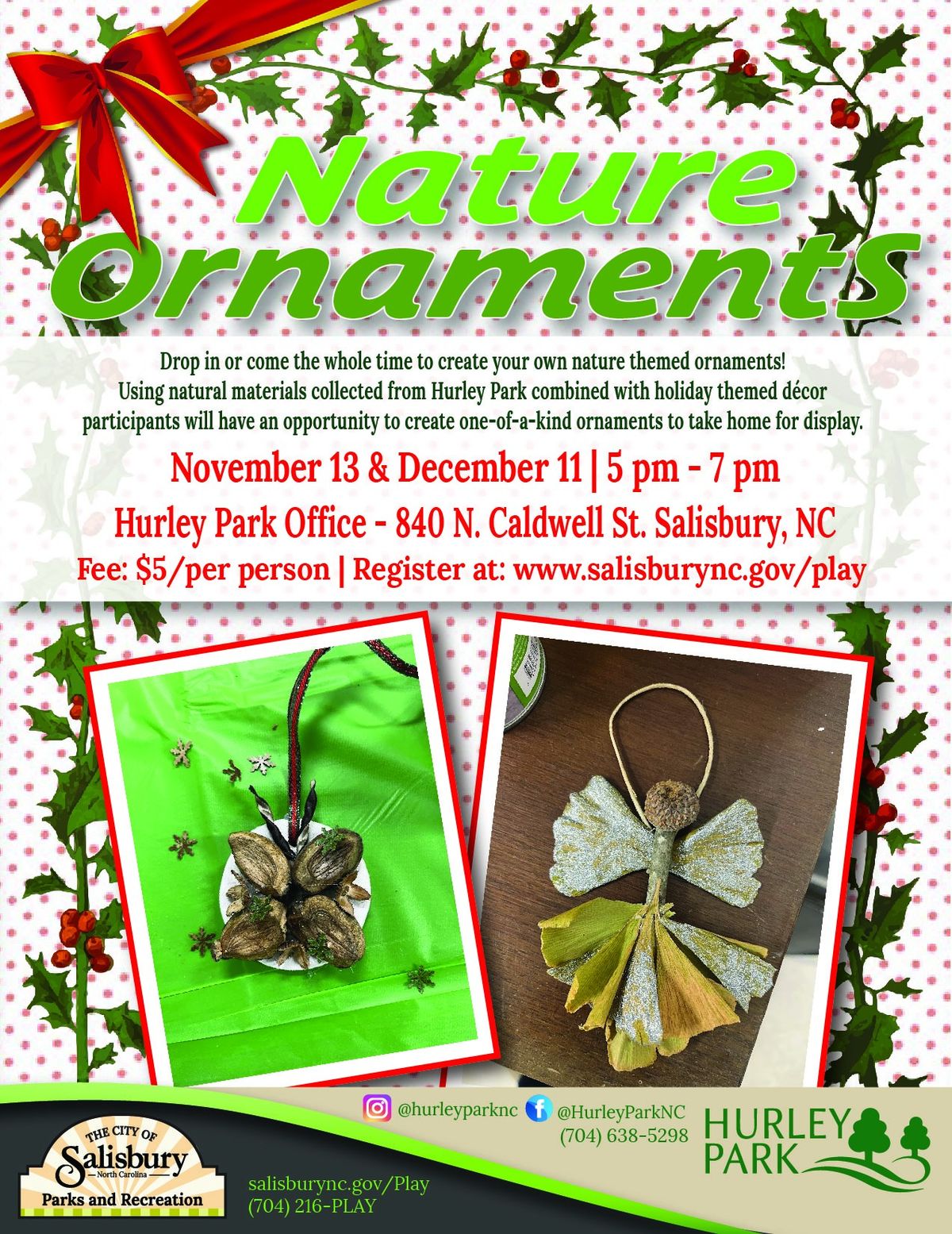 Nature Ornaments Workshop