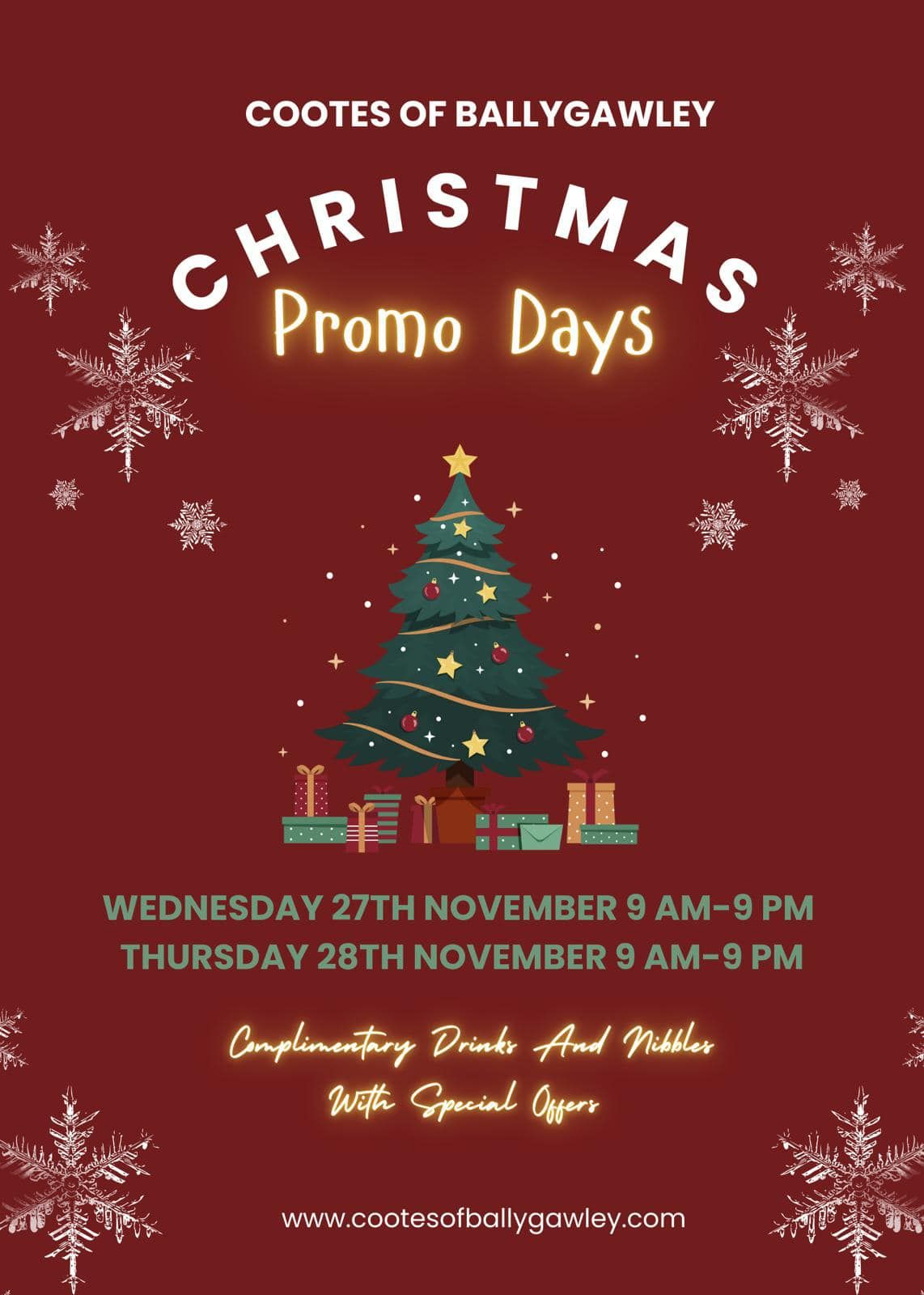 Cootes Christmas Promo Days 