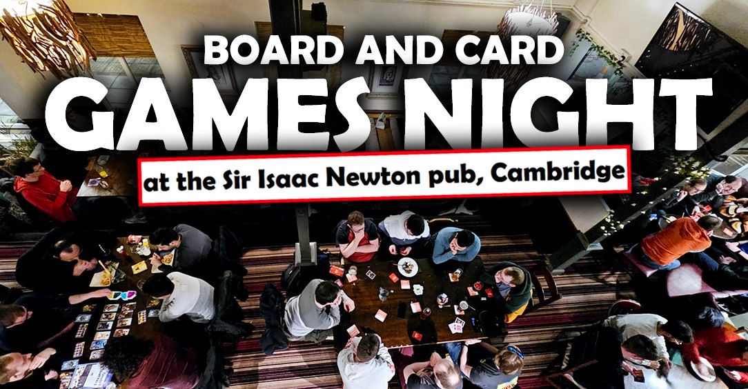 Monday Games Night at The Sir Isaac Newton