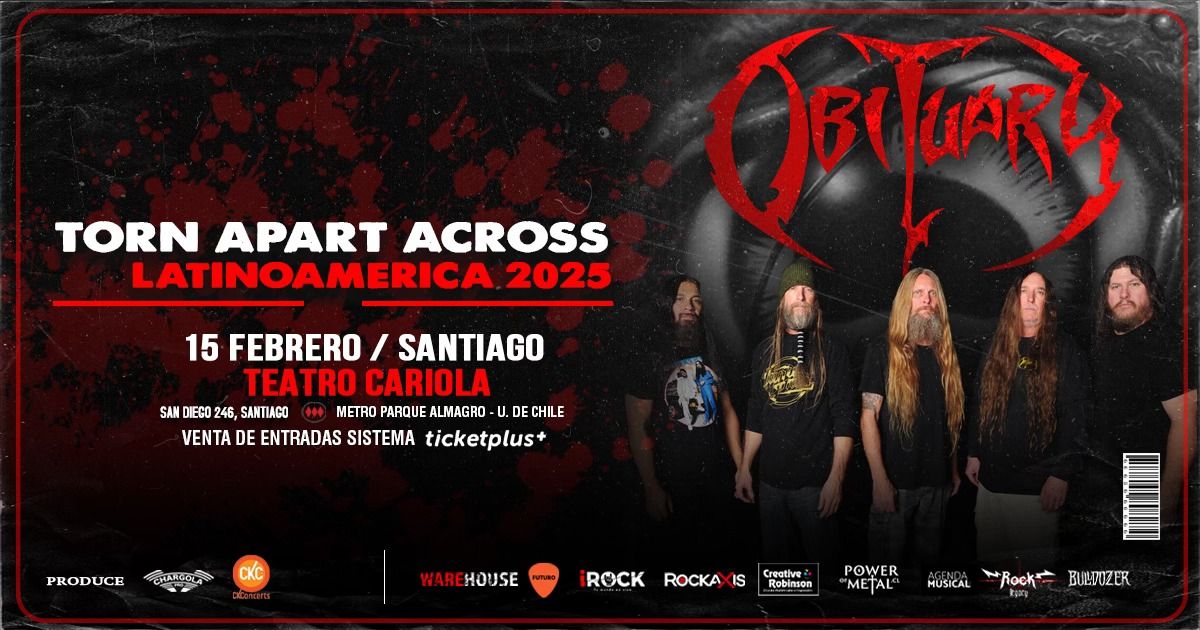 OBITUARY - Gira "Torn Apart Across Latinoamerica 2025"