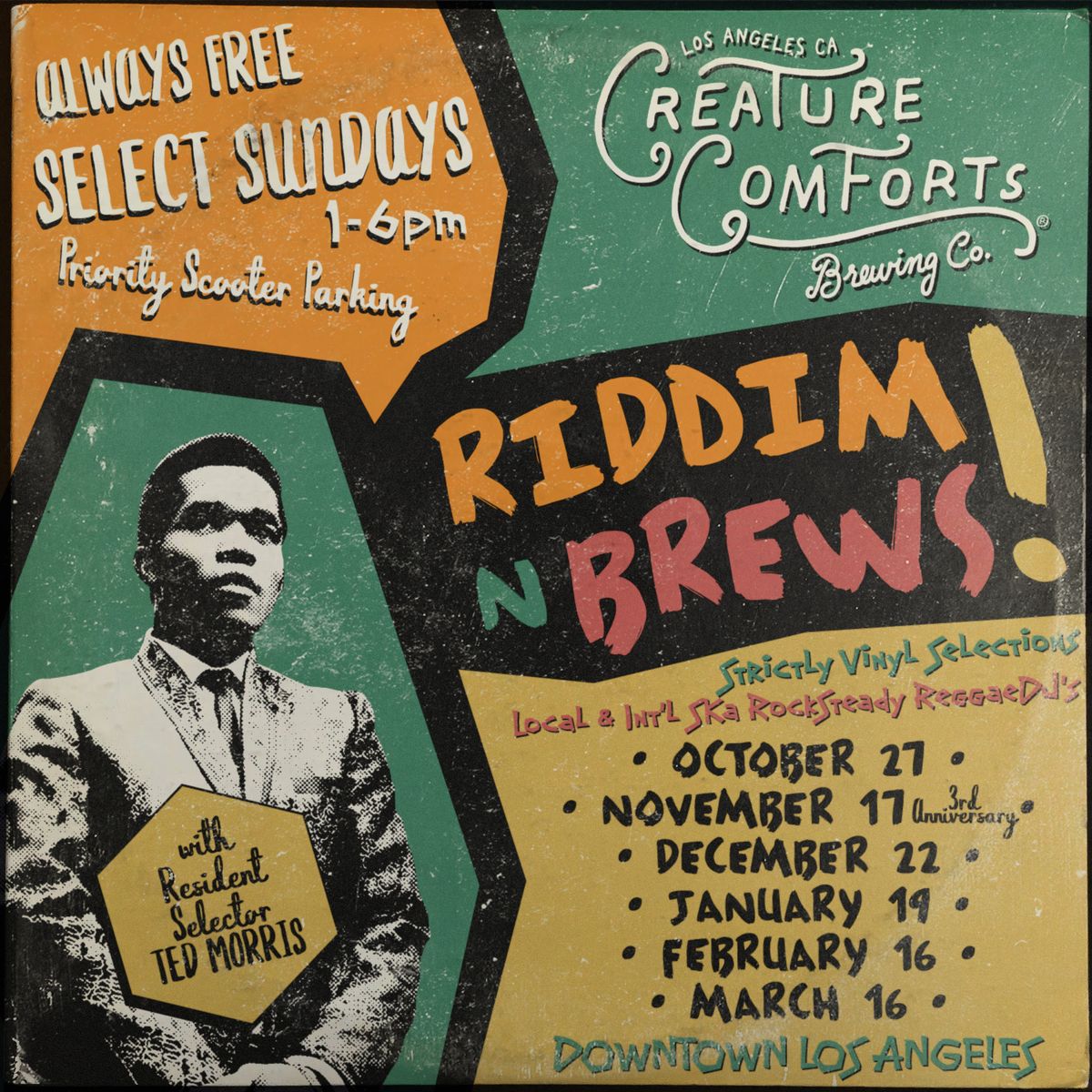 Riddim 'N' Brews: DJ's TBA | DTLA | All Ages | FREE