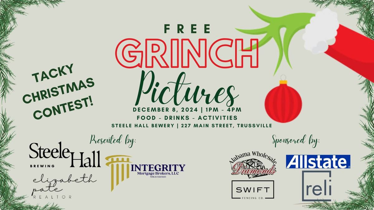 Merry Grinchmas! FREE Grinch Photos at Steele Hall Brewing 