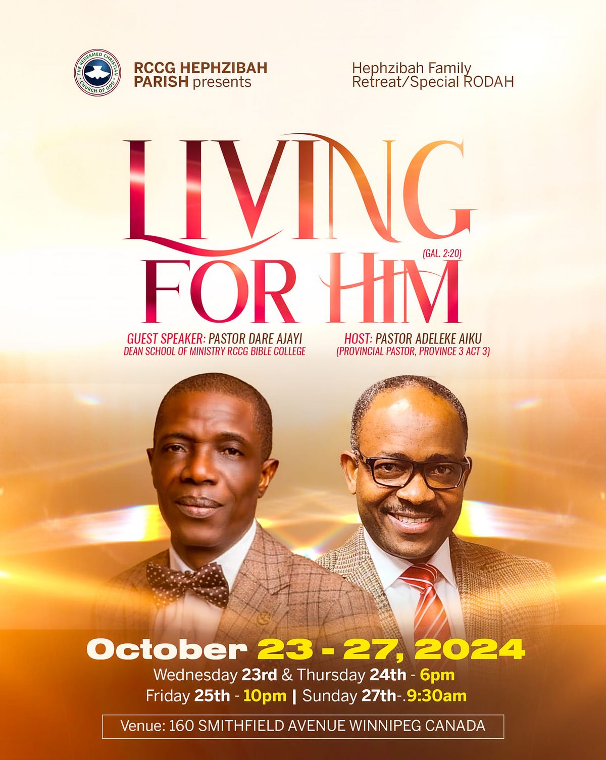 "LIVING FOR HIM"- Hepzibah Family Retreat.