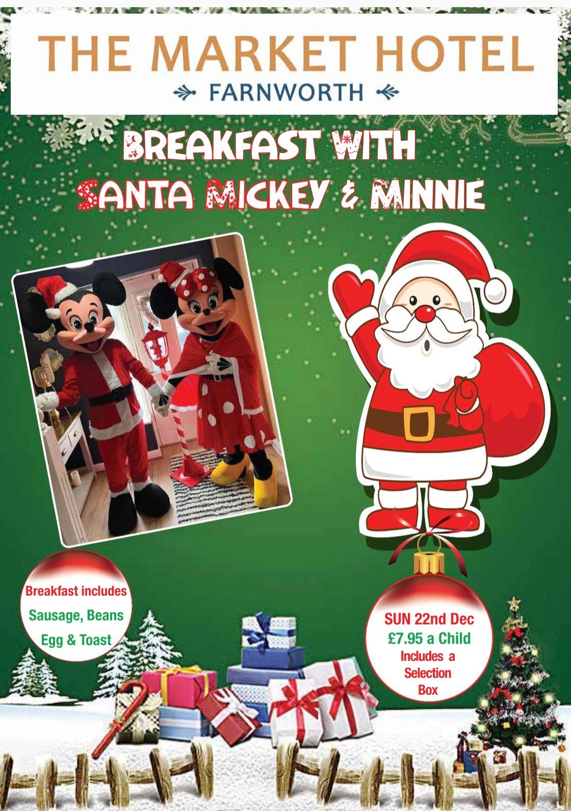 Breakfast with Santa & Xmas Micky & Minnie Mouse 