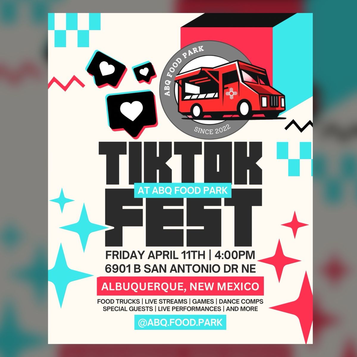 TikTok FEST 2025, ALBUQUERQUE NM @ABQ FOOD PARK