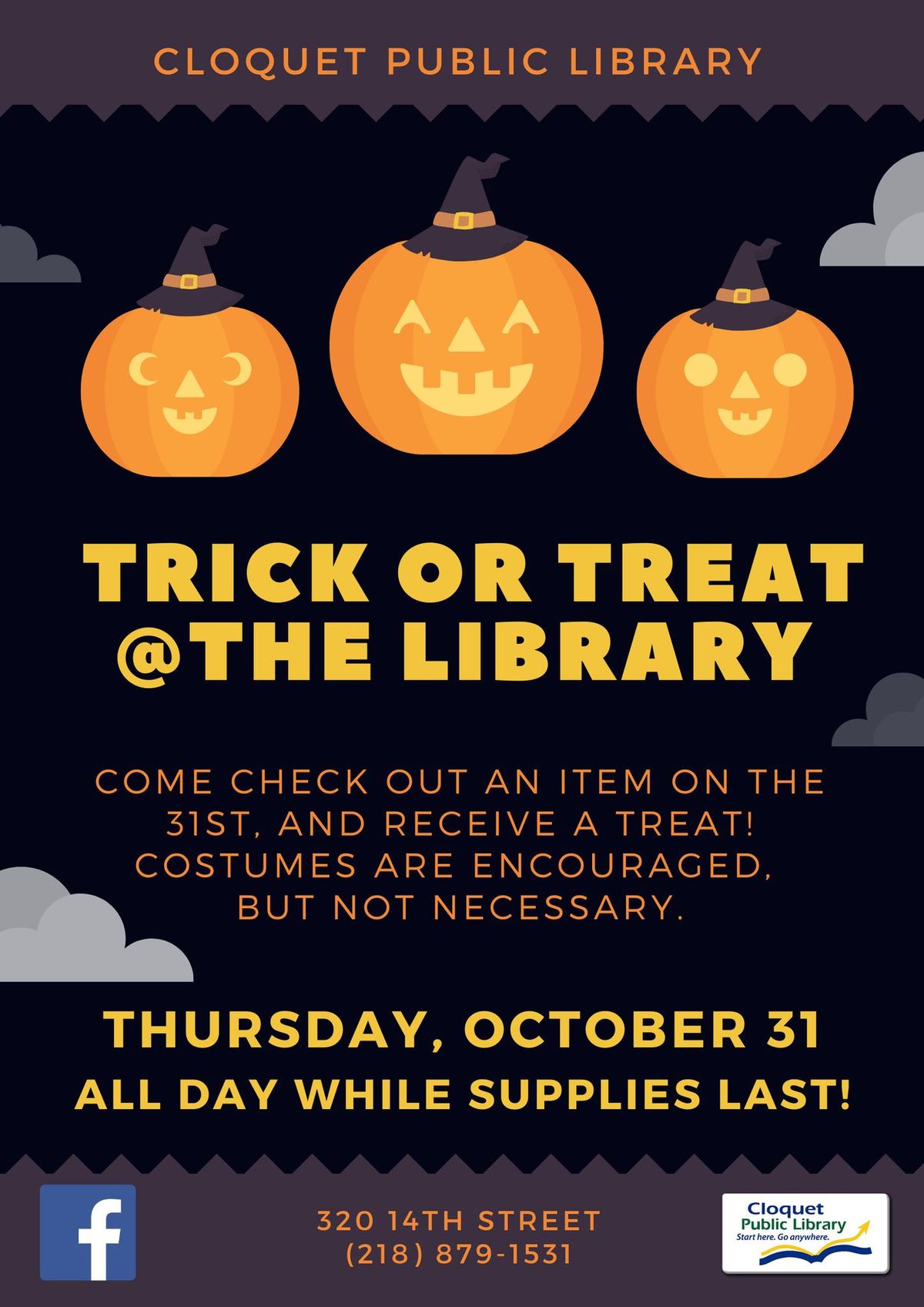 Trick or Treat @ the Library