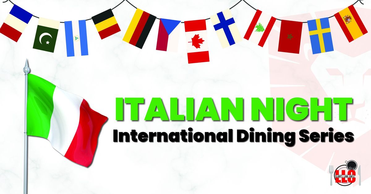 GHS Restaurant Nights - International Series Italian