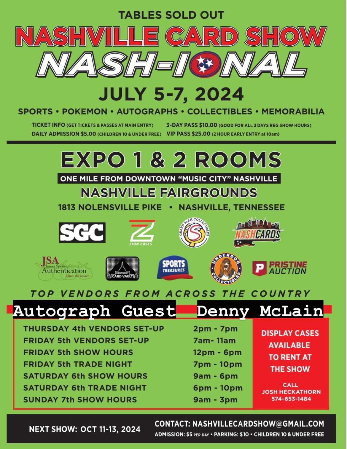 Nashville Card Show \u201cNash-ional\u201d