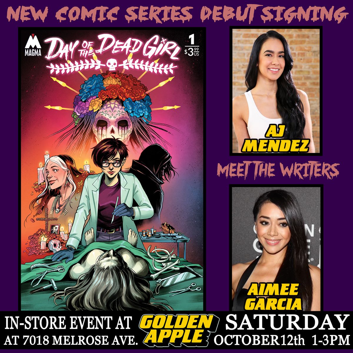 Day of the Dead Girl Magma Comix Signing with AJ Mendez and Aimee Garcia