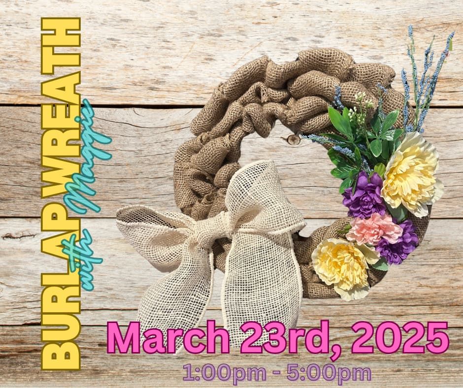 Spring Burlap Wreath