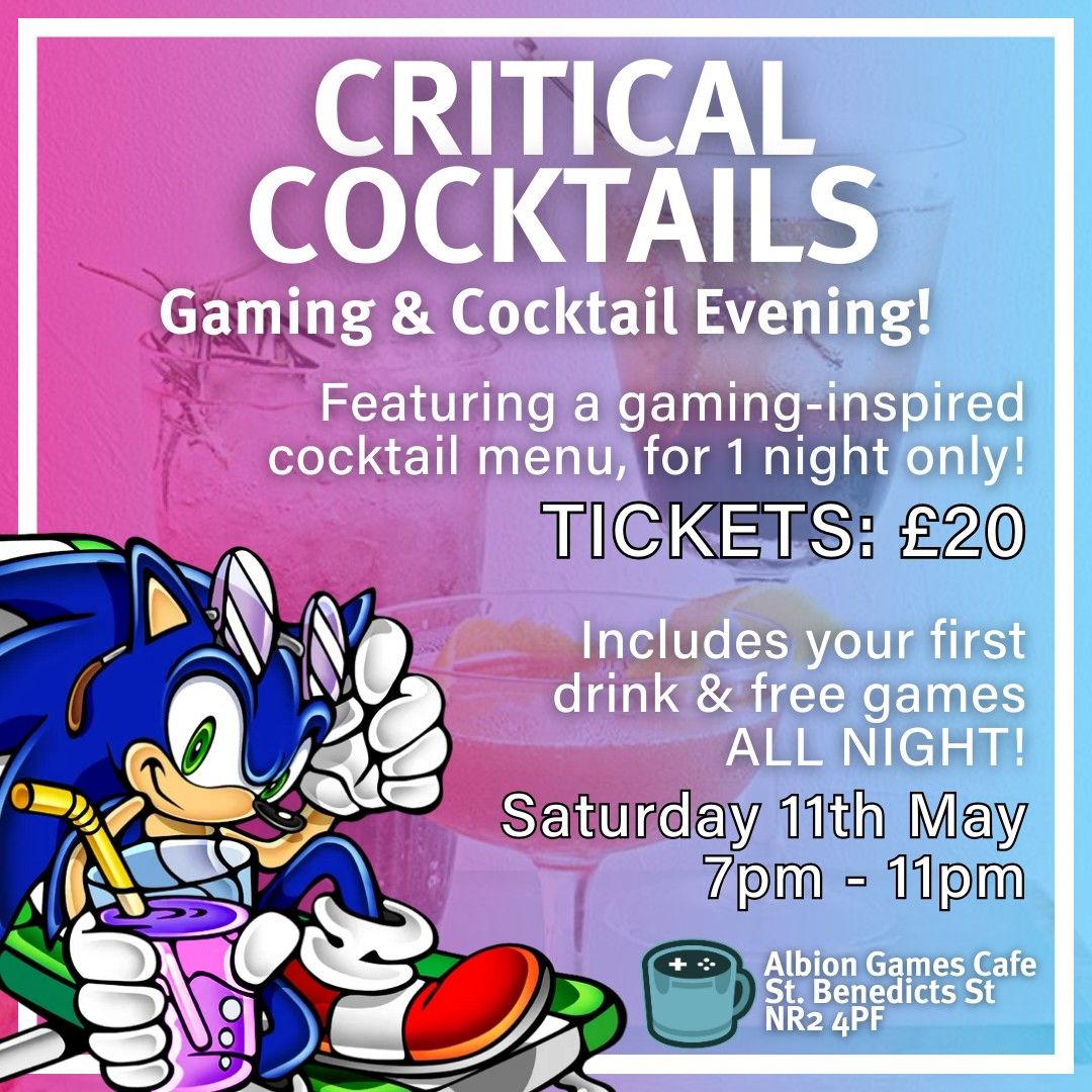 Critical Cocktails: Video Games Themed Cocktail Night!
