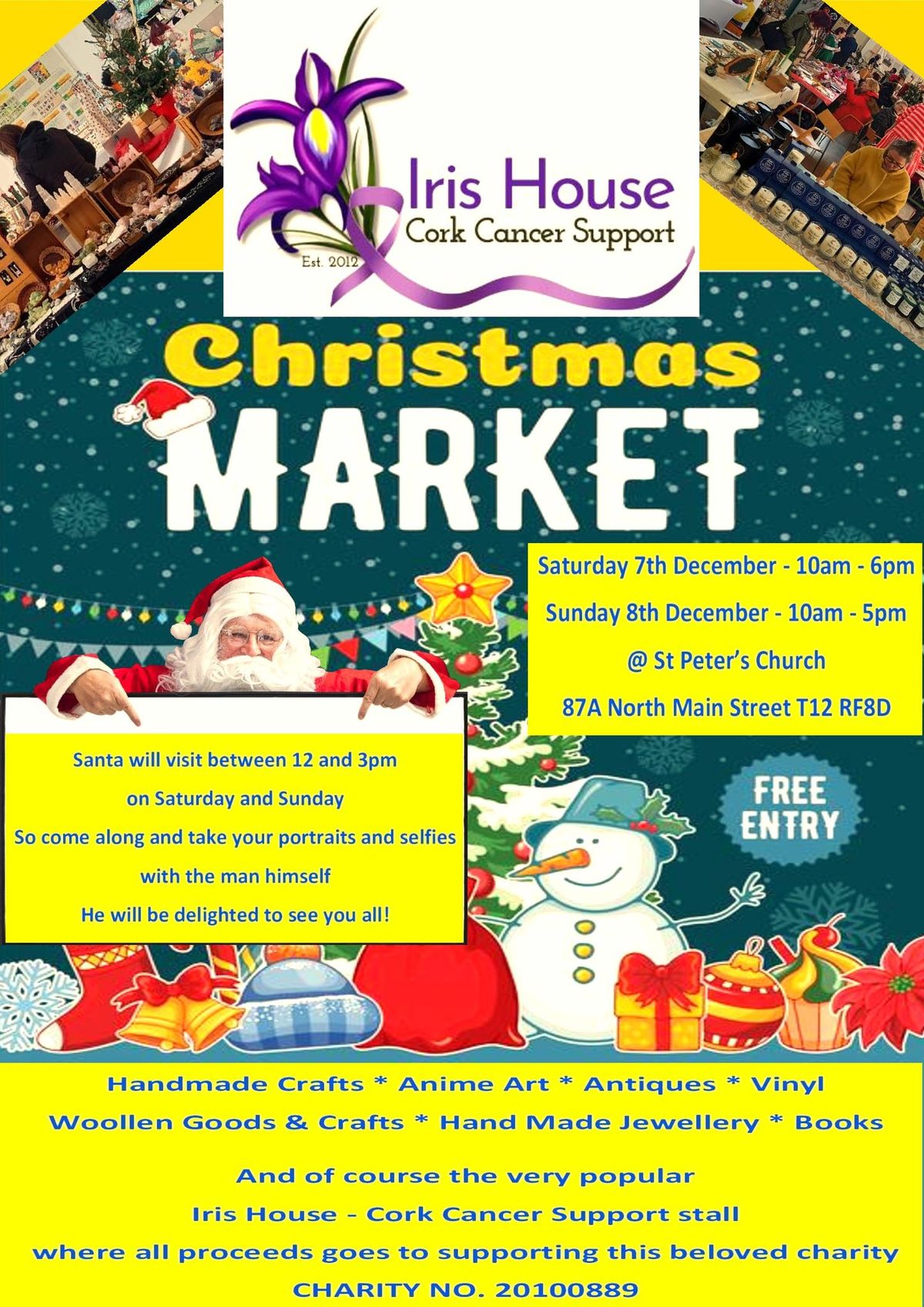 Iris House Christmas Market Dec 7th & 8th.