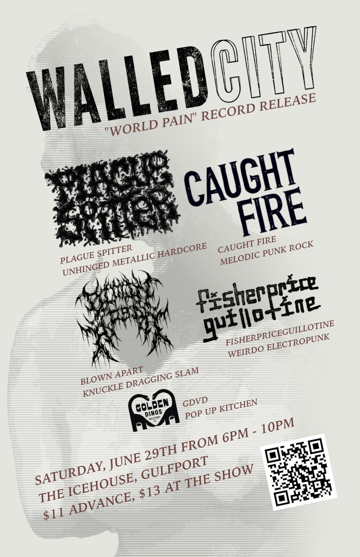 WALLED CITY "World Pain" Record Release Party