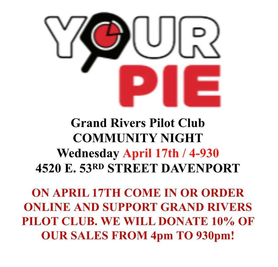 Your Pie Grand Rivers Community Night