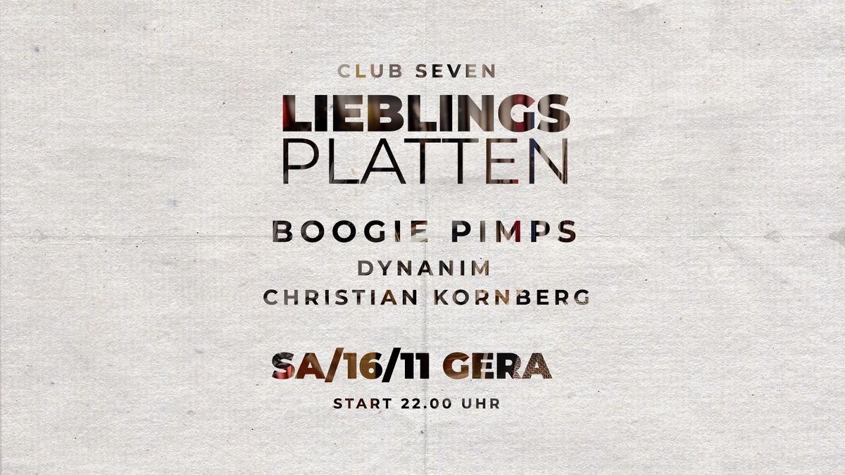 Lieblingsplatten \/ Boogie Pimps 