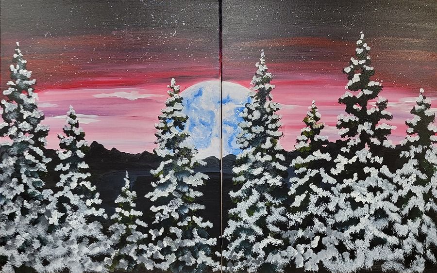 BYOB Paint Party - Couple\u2019s Paint: NEW! Edge of Night \u2013 Mar 1 | $35