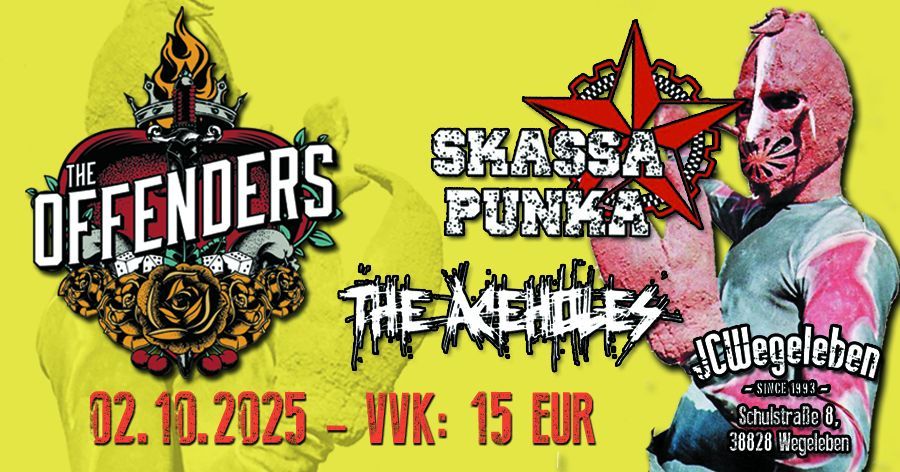 The Offenders + Skassapunka (Italien) + The Aceholes im Jc Wegeleben Alte Zuckerfabrik 