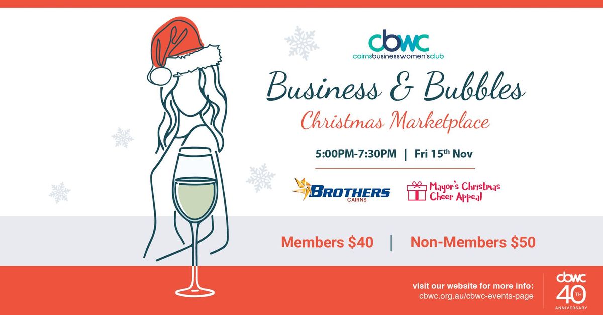 CBWC November Business & Bubbles - Christmas Marketplace