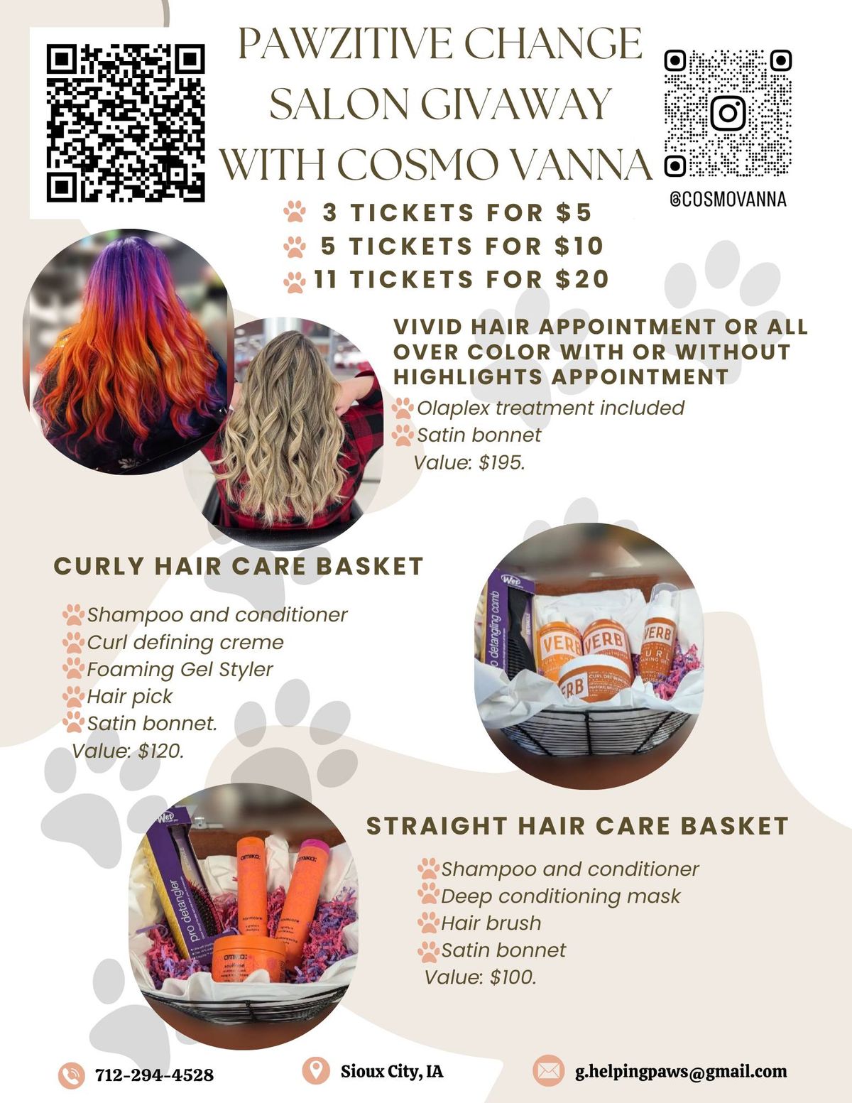 Pawzitive Change Salon Giveaway with Cosmo Vanna: Win Amazing Hair Prizes!